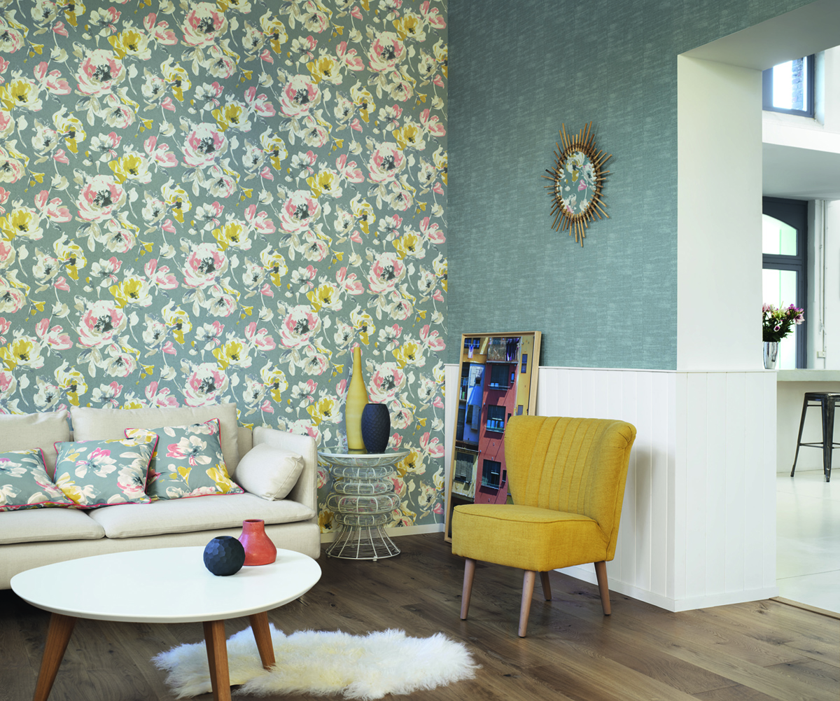 Papier Peint Fleuri Papier Peint Fleurs Moderne Tapisserie